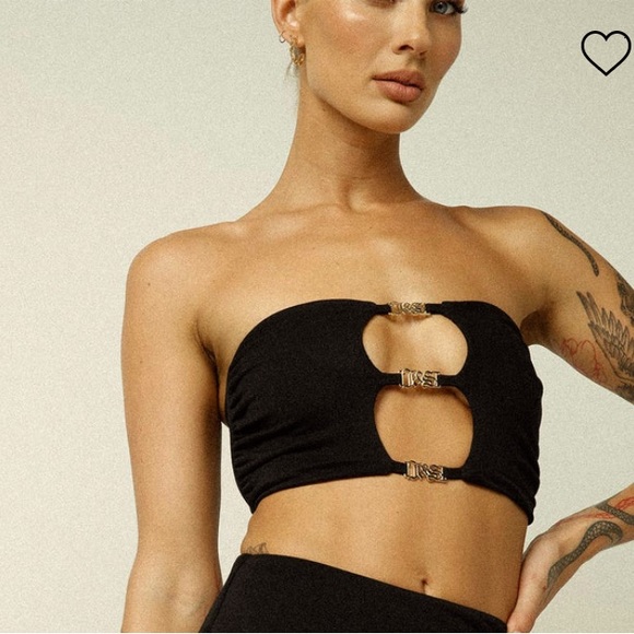 NWT JAGGER & STONE CLAUDIA BOOB TUBE BLACK |Size - Picture 3 of 9